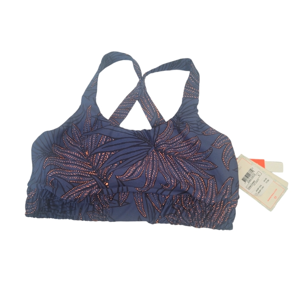 NWT Maaji blue and purple reversible sports bra size Medium